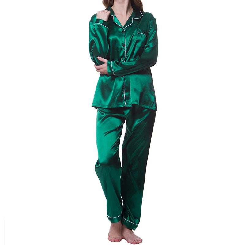 Women's Satin Pajama Set