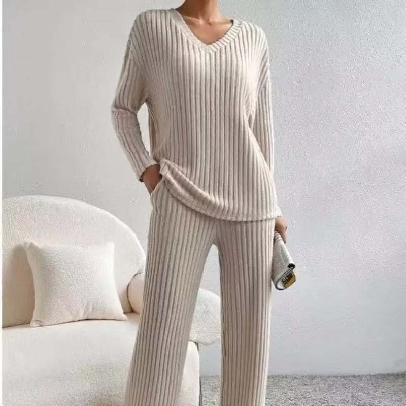 Women's Ribbed Pajama Set